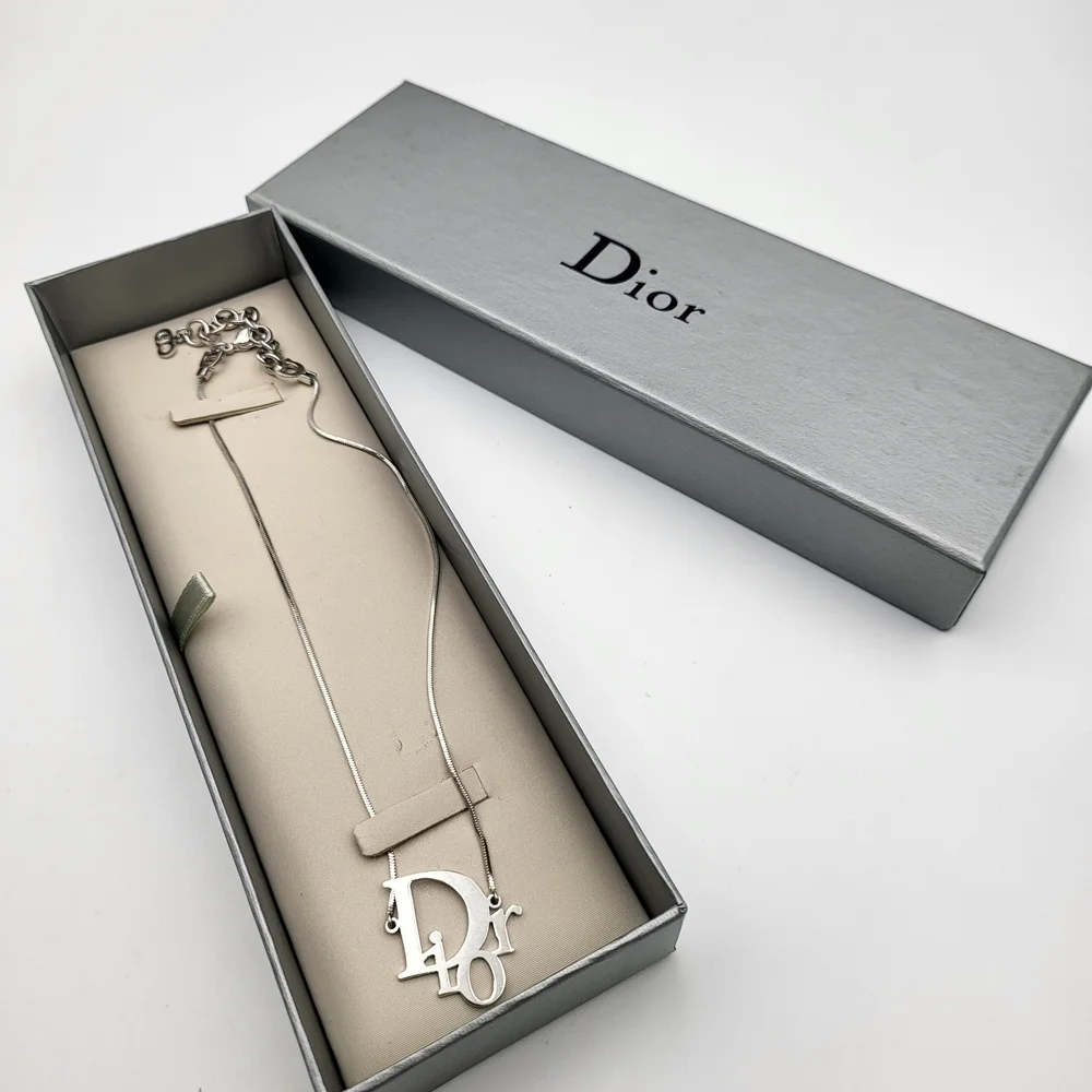 Christian Dior Pre- Owned Trotter Logo Necklace, Authentic... - Picture 2 of 13